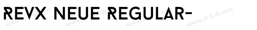 Revx Neue Regular字体转换